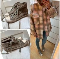 Orig Belstaff Sneaker 36 Greige 2in1 grau grün Taupe Leder Bayern - Traunstein Vorschau