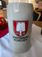 Großer Bierkrug, Seidel, Spatenbräu München, 1 Liter Hessen - Biedenkopf Vorschau