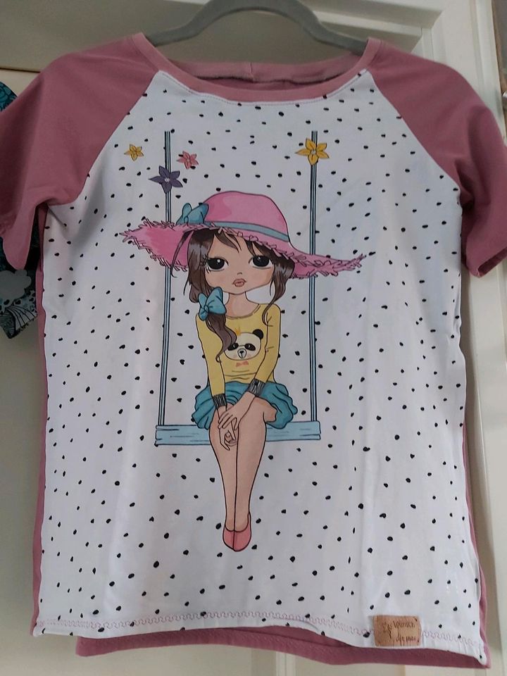 Selfmade Tshirt Mädchen Punkte Schaukel Girl 152 158 164 in Utzberg