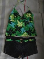 Tankini Bikini grün schwarz 40/42 Nordrhein-Westfalen - Meerbusch Vorschau