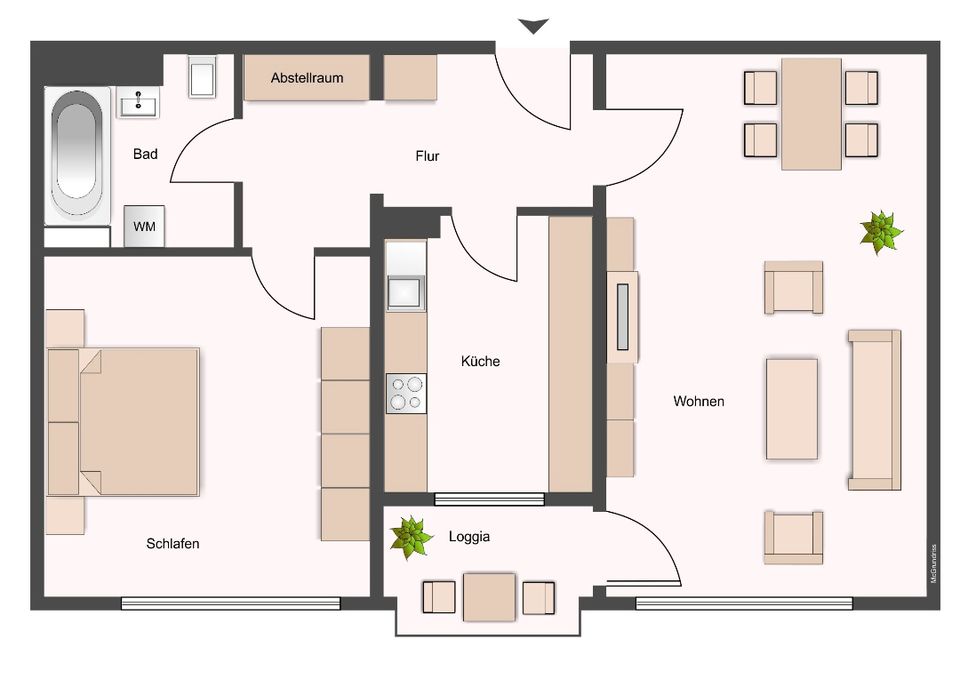 Geräumige 2-Zimmer-Wohnung in Darmstadt-Kranichstein sucht neue Mieter! in Darmstadt