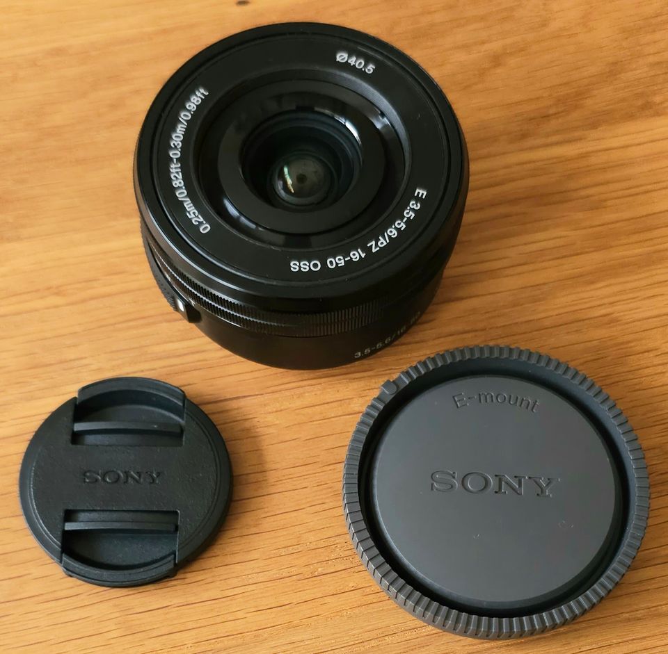 Sony Objektiv SELP1650 E PZ 16 – 50 mm F3.5 – 5.6 OSS - NEU in Raisdorf