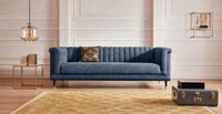 3-Sitzer Sofa by G.M.Kretschmer in Luxus Microfaser "Blau" Neu Hamburg-Mitte - Hamburg Altstadt Vorschau