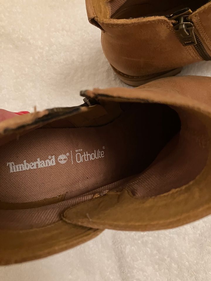 Timberland Stiefeletten Gr. 37 hellbraun in Bad Hersfeld