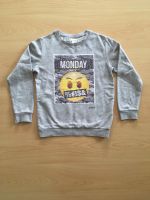 Sweatshirt, Pullover, Pailletten,Smiley, Gr.140, Grau,manguun Baden-Württemberg - Reutlingen Vorschau