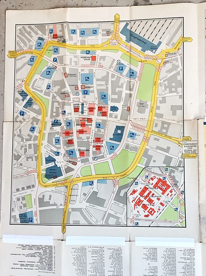 Leipzig Stadtplan 1959 in Leipzig