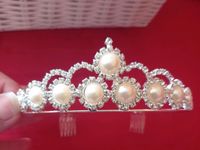 Hochzeit Diadem mit Strass und Perlen Saarland - Nalbach Vorschau