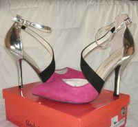 Elegante Spangen Silber-Fuchsia High Heels Pumps gr.45 uvm. Duisburg - Duisburg-Mitte Vorschau