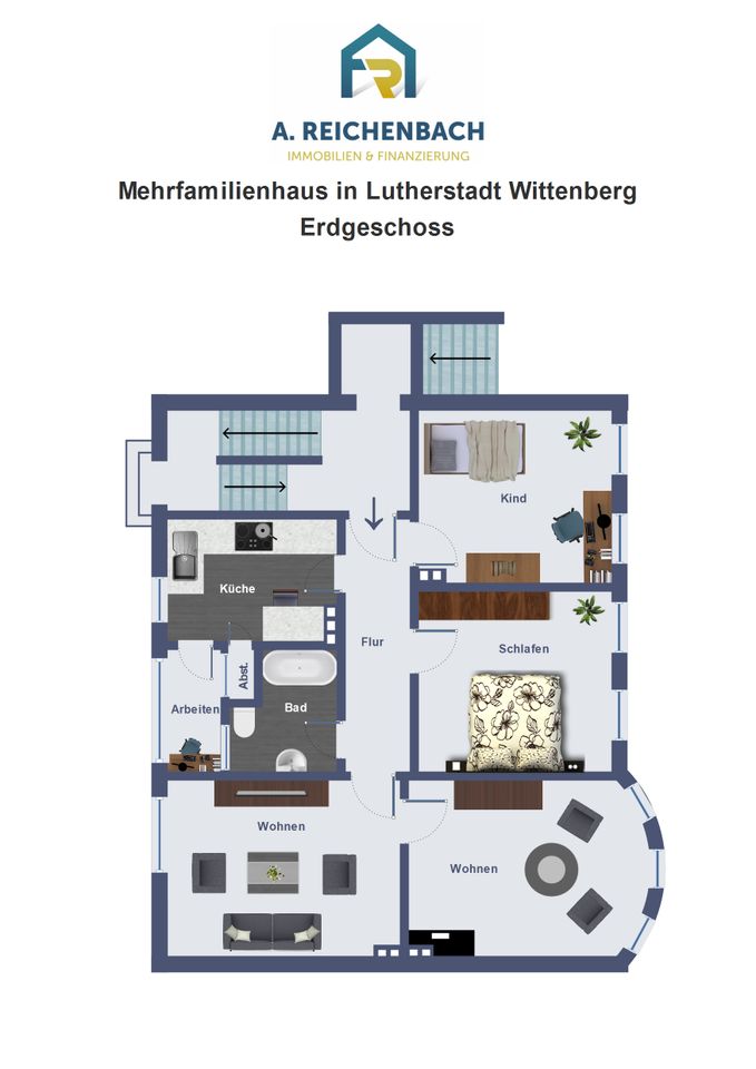 Kapitalanleger aufgepasst! Schönes Mehrfamilienhaus in Wittenberg zu verkaufen! in Lutherstadt Wittenberg