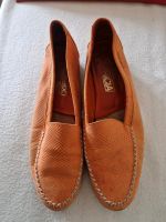 Schuhe Damen Leder Mokassins Slipper Orange Größe 37 Wandsbek - Hamburg Rahlstedt Vorschau