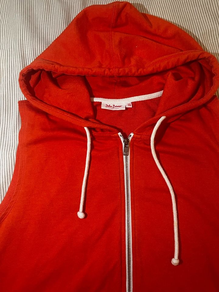 John Baner Herren Hoodie Weste Gr. L XL orange Sport ärmellos in Gießen