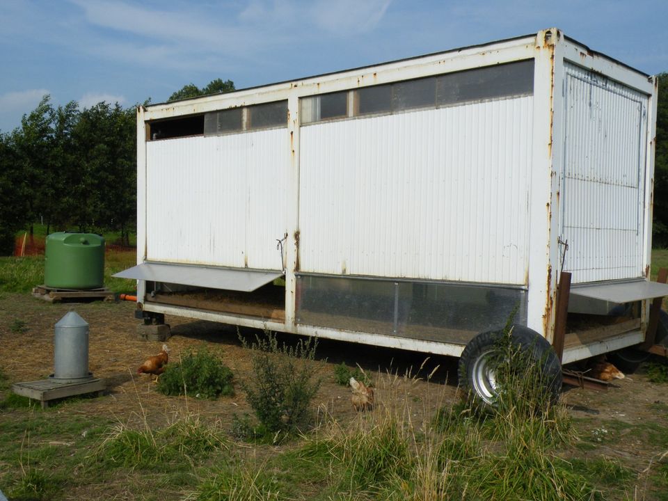 Mobilstall, Hühnermobil, mobiler Hühnerstall, Containerstall in Engelschoff