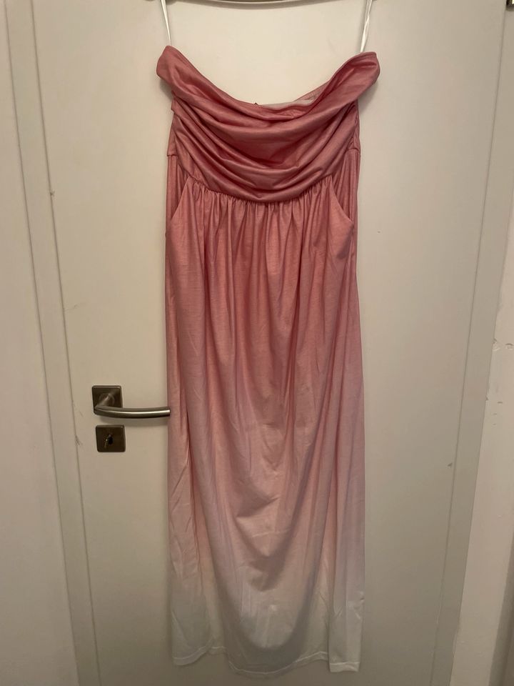 Sommerkleid rosa weiß trägerlos mit Taschen NEU in Iserlohn