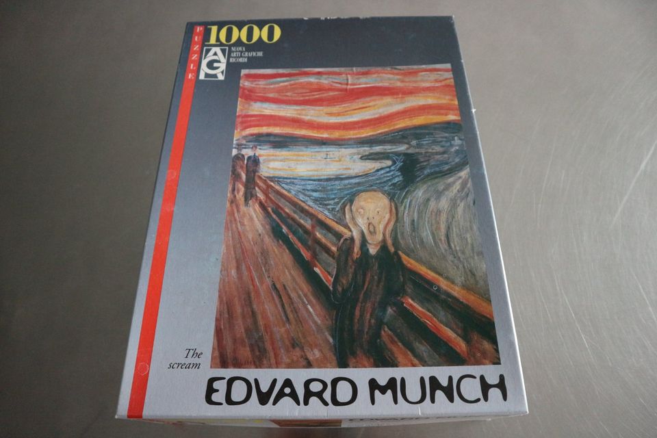 1 Puzzle "Der Schrei" von Edvard Munch, gebraucht 1000 Teile in Beverungen