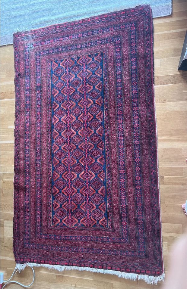 Teppich 110x180 vintage pink blau orange rot in Hamburg