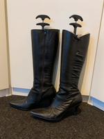 Buffalo Lederstiefel vintage 38 schwarz Hessen - Kassel Vorschau
