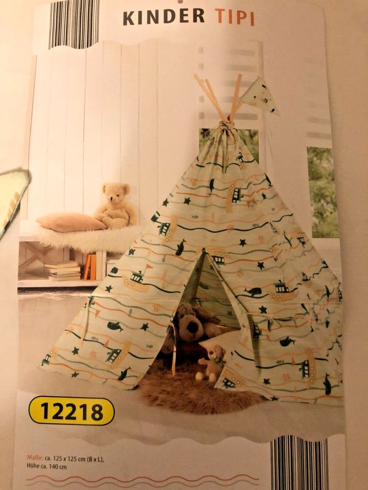 OHNE STÄBE~~BEZUG für Kinder TIPI/ZELT H140B125T125cm NEUWERTIG in Duisburg