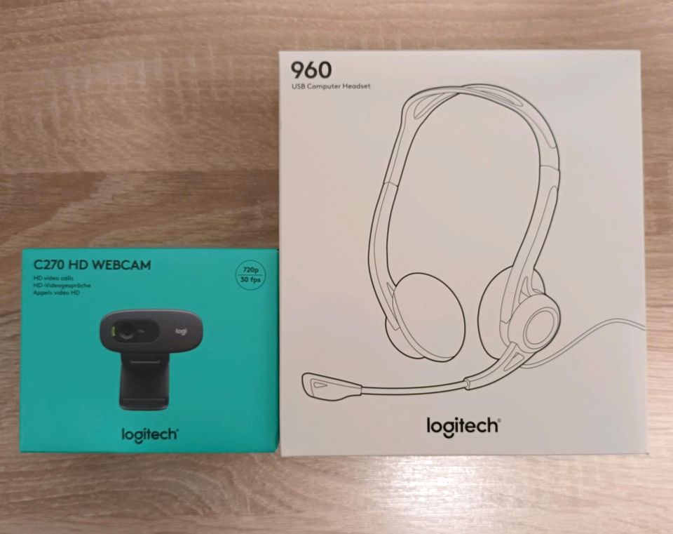 3 x (!) Logitech Headset 960 + HD Webcam C270 im Set in Kreuzwertheim