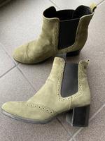 TAMARIS Stiefelette, Gr. 40, khaki, Leder Hessen - Seeheim-Jugenheim Vorschau