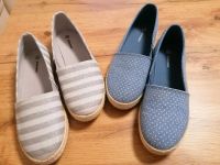 Espadrille Deichmann Graceland Slipper 38 Schuhe weiß grau blau Sachsen - Radeberg Vorschau