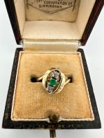 Vintage Smaragd & Brillanten Edelstein Damen 585 Goldring Gr.53 Altona - Hamburg Ottensen Vorschau