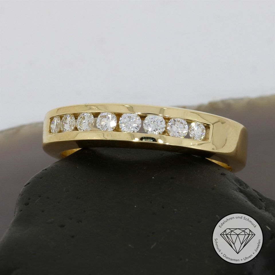 M*202305 WERT 3.300,- Brillant 0,60 ct Ring 585 Gold 14 KT XXYY in Essen