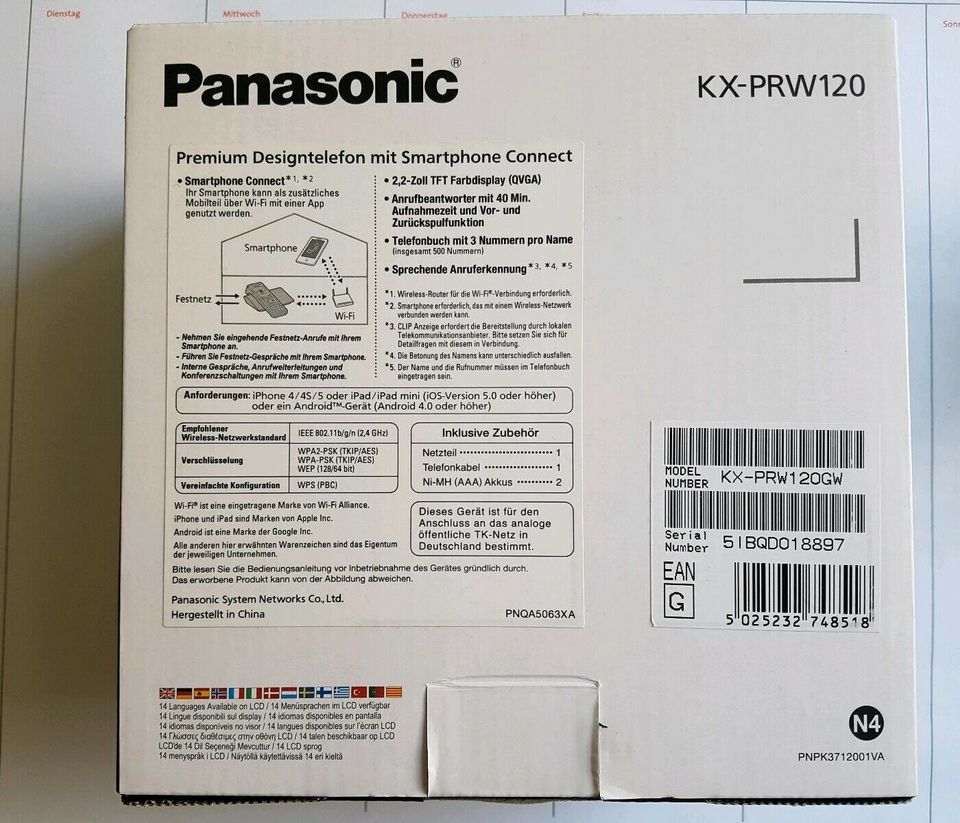 Panasonic PRW120 / Dect mit AB- System in Kirchensittenbach