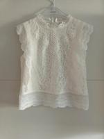Only Gr M weiss beige Bluse Spitze Sommer Top Baden-Württemberg - Radolfzell am Bodensee Vorschau