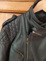 Schwarze Vintage Lederjacke, Bikerjacke, Motorradjacke von Raberg Berlin - Neukölln Vorschau