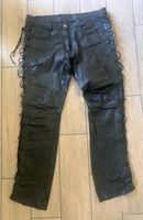 Echt Lederhose Schnürjeans Highway 1, Gr 40 in schwarz Niedersachsen - Stelle Vorschau