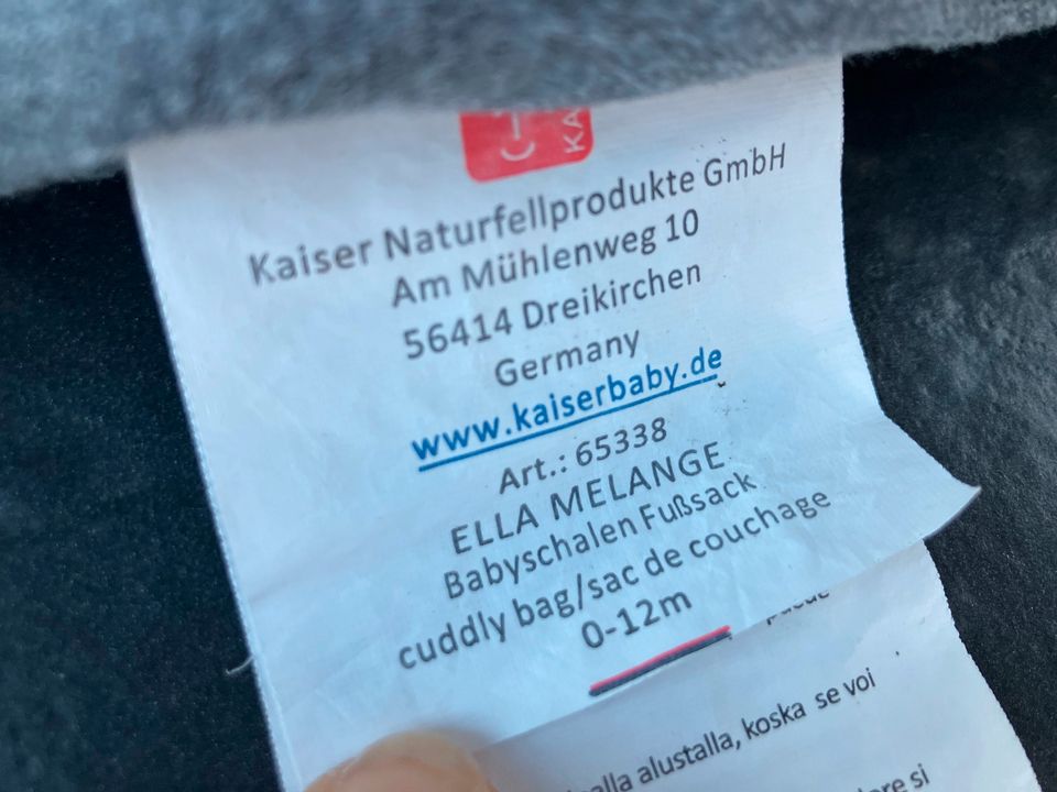 Kaiser Fußsack für Babyschale in Attendorn