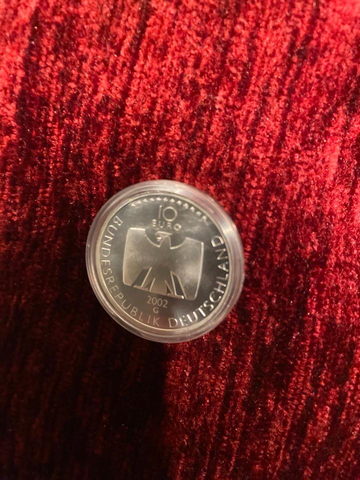 10 € Silber- Gedenkmünze 50 Jahre Deutsches Fernsehen  2002 g in Wadern