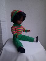 Puppe Mädchen dunkelfarbige Puppe ca. 50cm, 80er Jahre Vintage Nordrhein-Westfalen - Mönchengladbach Vorschau