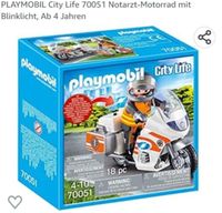 Playmobil -70051 Notarzt Motorrad- zzgl. Versand Sachsen-Anhalt - Hermsdorf Vorschau