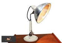 Junolux Lampe Bakelit Vintage 70er Alu Spot Rarität Arzt Weiß Nordrhein-Westfalen - Lage Vorschau