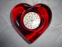 rotes Herzteelichthalter aus Glas NEU 10 x 10 x 4 cm Rheinland-Pfalz - Gunderath Vorschau