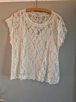 LETZTE CHANCE! Spitzen Shirt aus Spitze weiß gr M 38 von cream Hessen - Linsengericht Vorschau