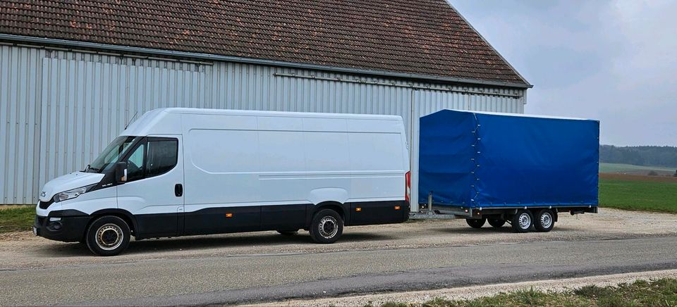 MIETEN Autotrailer XXL 8,10 m x 2,20 m AUCH MIT SPRINTER / TRANSPORTER / IVECO DAILY in Fremdingen