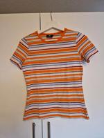 Vintage Bogner T-shirt Gr. 36 orange rot hellblau gestreift Bayern - Schweinfurt Vorschau