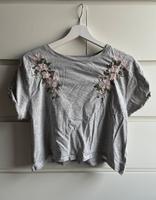 T-Shirt S tally weijl hellgrau Blumenstick rosa Thüringen - Nordhausen Vorschau