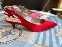 2 x Heine Sling-Pumps, 38, Rot und Rosa, ungetragen Nordrhein-Westfalen - Moers Vorschau
