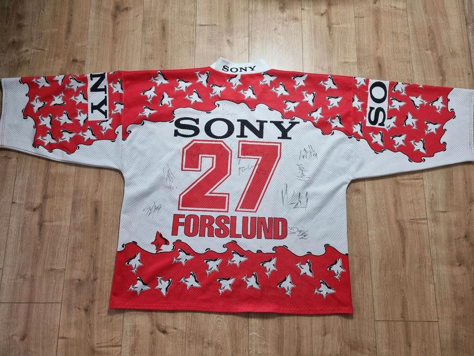 Kölner Haie Eishockey Trikot Signiert DEL / 90er / #27 Forslund in Leverkusen