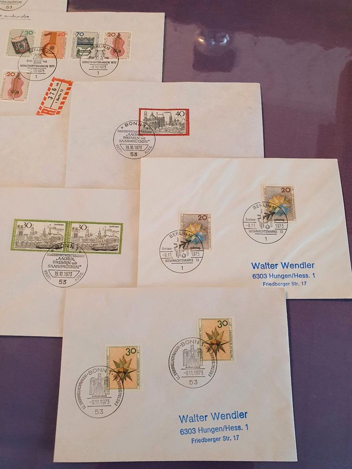 Briefmarken Sammlung Konvolut in Laubach