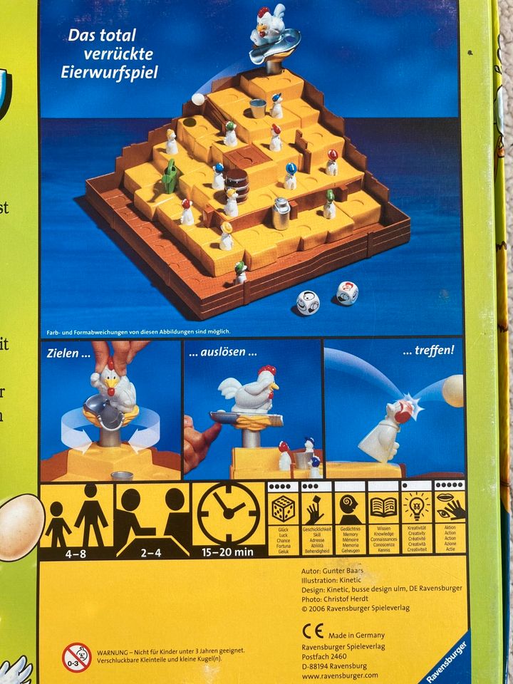 Kiki Ricky Spiel Ravensburger Gesellschaftsspiel Eierwurfspiel in Perleberg