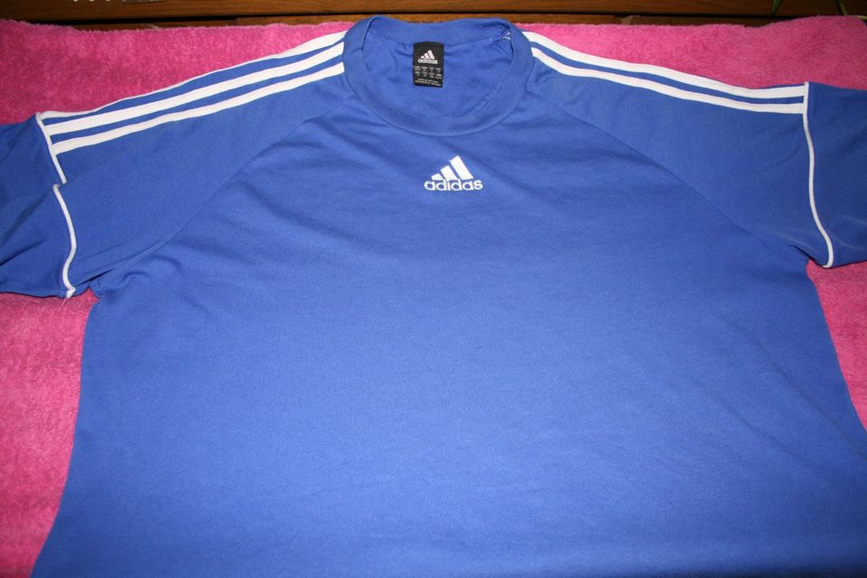 Original Adidas T-Shirt Blau Größe XXL ( Größe D 10 ) in Glan-Münchweiler