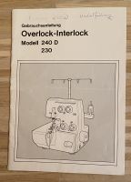Bedienungsanleitung Nähmaschine Overlock Riccar 240D,230 Nordrhein-Westfalen - Neuss Vorschau