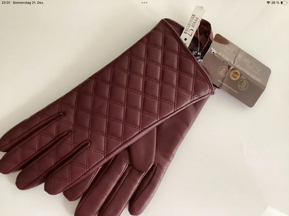 Damen Handschuhe Leder,Neu mit Etikett in München
