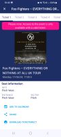 2x Tickets Stehplatz Foo Fighters 17.06.24 Glasgow Bayern - Günzburg Vorschau