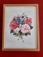 Bild Aquarell Rosen 33 x 42 cm Nordrhein-Westfalen - Krefeld Vorschau