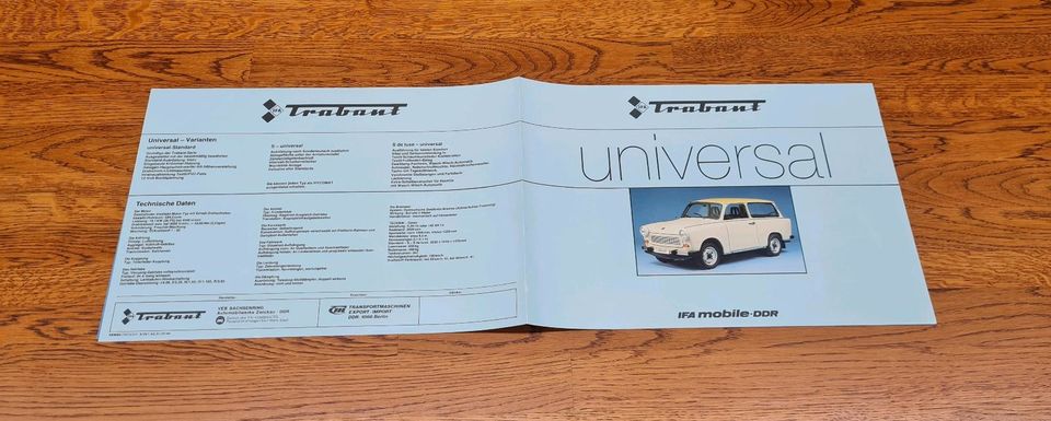 Trabant Kombi Universal DDR Prospekt VEB Sachsenring AWZ Dewag in Ravensburg